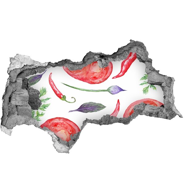 Samoprzylepna naklejka Pomidor i przyprawy