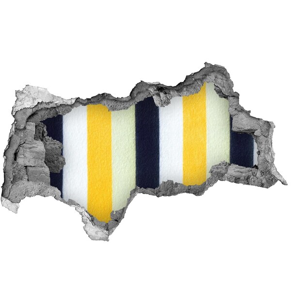 Fototapeta dziura na ścianę Kolorowe pasy w betonie