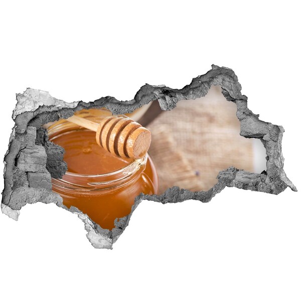 Naklejka 3D dziura na ścianę Miód prosto z ula