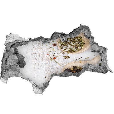 Naklejka 3D dziura na ścianę Przyprawowa eksplozja