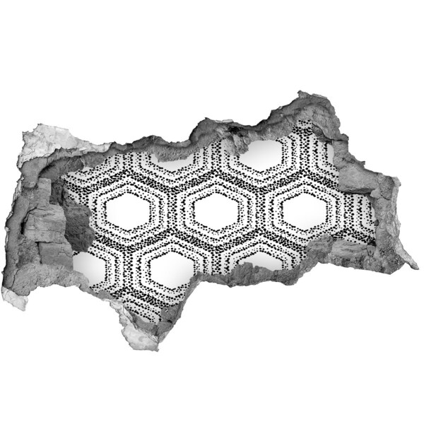 Fototapeta dziura na ścianę Geometryczne tło