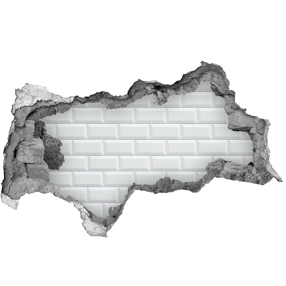 Fototapeta dziura na ścianę Ceramiczna ściana