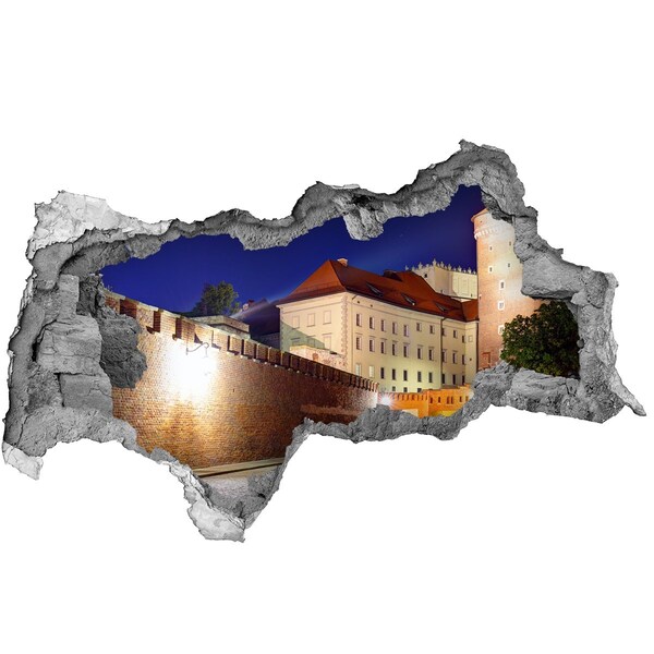 Fototapeta dziura na ścianę 3d Kraków Polska