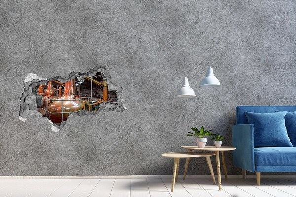 Fototapeta dziura na ścianę 3d Warzelnia