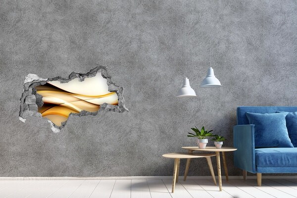 Dziura 3d fototapeta naklejka Abstrakcyjne fale