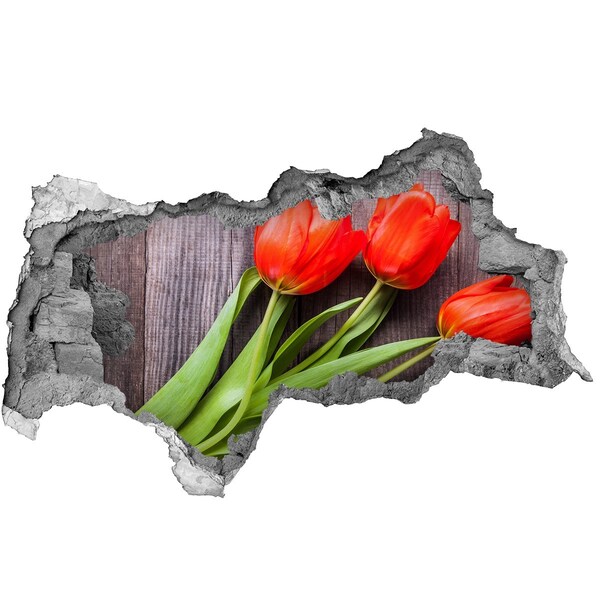 Samoprzylepna naklejka Czerwone tulipany
