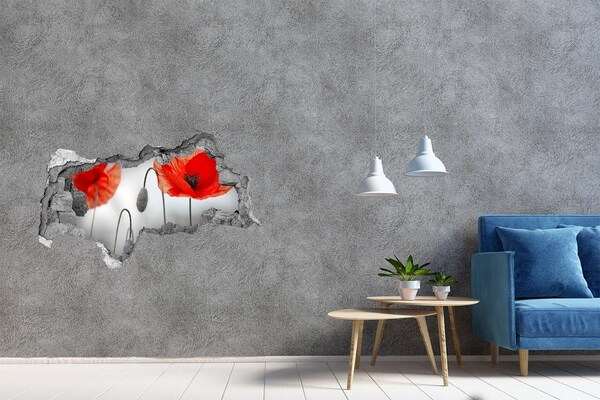 Samoprzylepna naklejka na ścianę fototapeta Maki