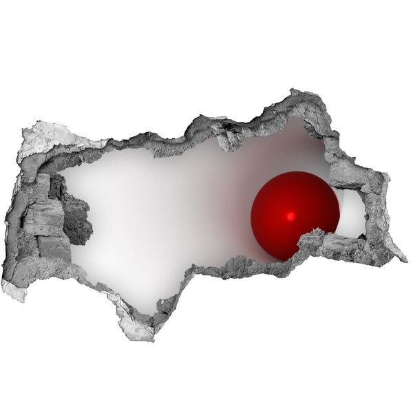 Dziura 3d fototapeta naklejka Abstrakcja kula