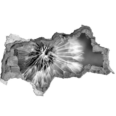 Samoprzylepna naklejka na ścianę Dmuchawce w czerni i bieli