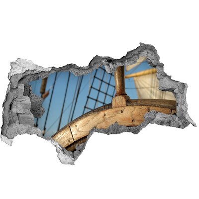 Foto zdjęcie dziura na ścianę Statek na morzu