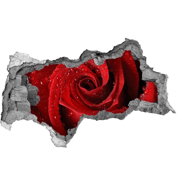 Samoprzylepna naklejka na ścianę Kwiat w betonie