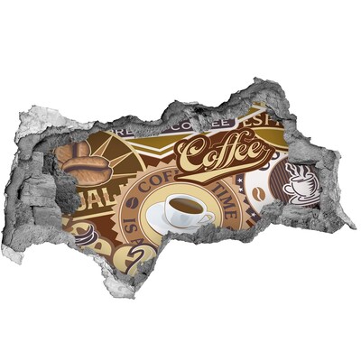 Fototapeta dziura na ścianę Kawowa przyjemność