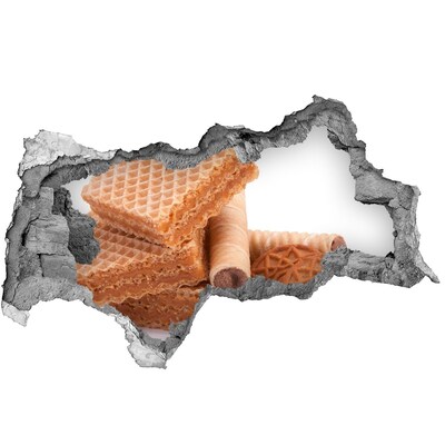 Naklejka 3D dziura na ścianę Słodkości