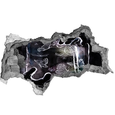 Dziura 3d fototapeta ścienna Motyle w magicznej przestrzeni