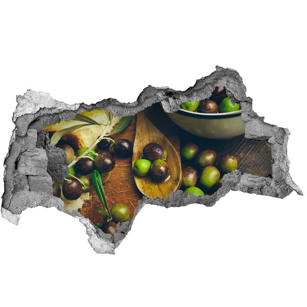 Naklejka 3D dziura okleina Oliwki w kuchni