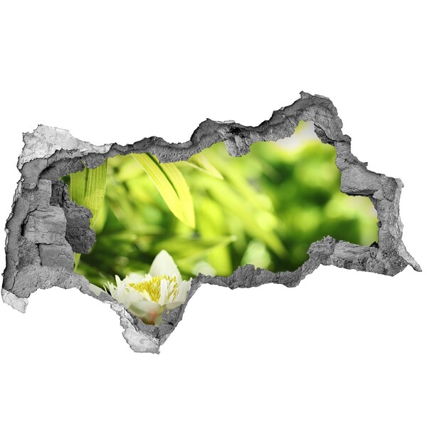 Samoprzylepna dziura na ścianę Kwiat w zielonym ogrodzie