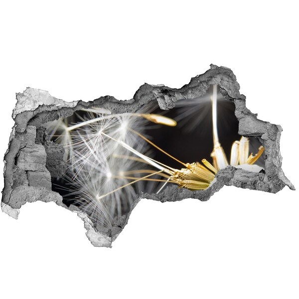 Samoprzylepna dziura na ścianę Kwiatowe marzenie przez dziurę w ścianie