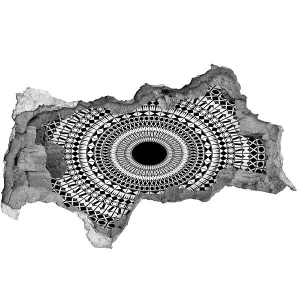 Dziura 3d fototapeta naklejka Ornamenty okrąg