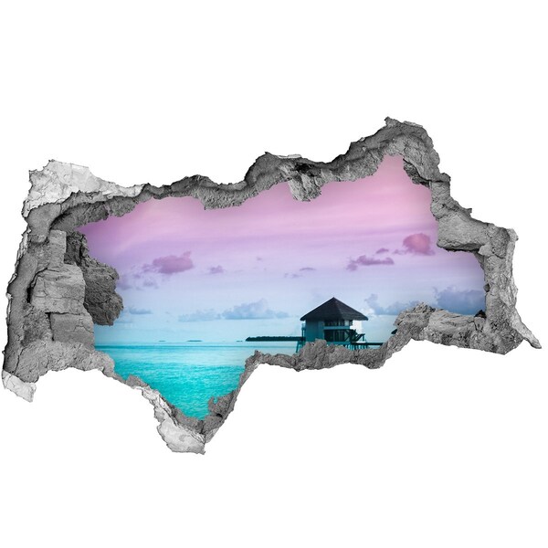 naklejka fototapeta na ścianę Tropikalna oaza nad wodą