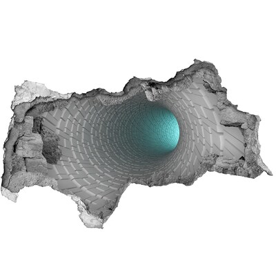 Dziura 3d fototapeta naklejka Tunel 3D