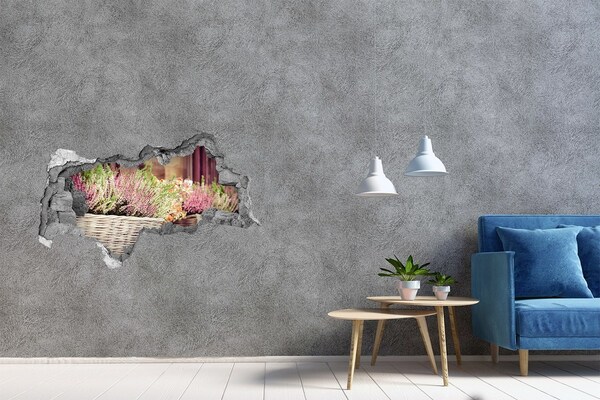 Samoprzylepna dziura na ścianę Kwiatowy zakątek w ogrodzie