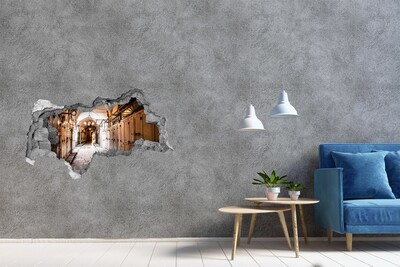 Fototapeta dziura na ścianę 3d Urok starego bazaru