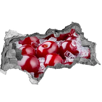 Naklejka 3D dziura okleina Mrożona wiśnia