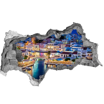 Fototapeta dziura na ścianę 3d Malownicza nadmorska miejscowość