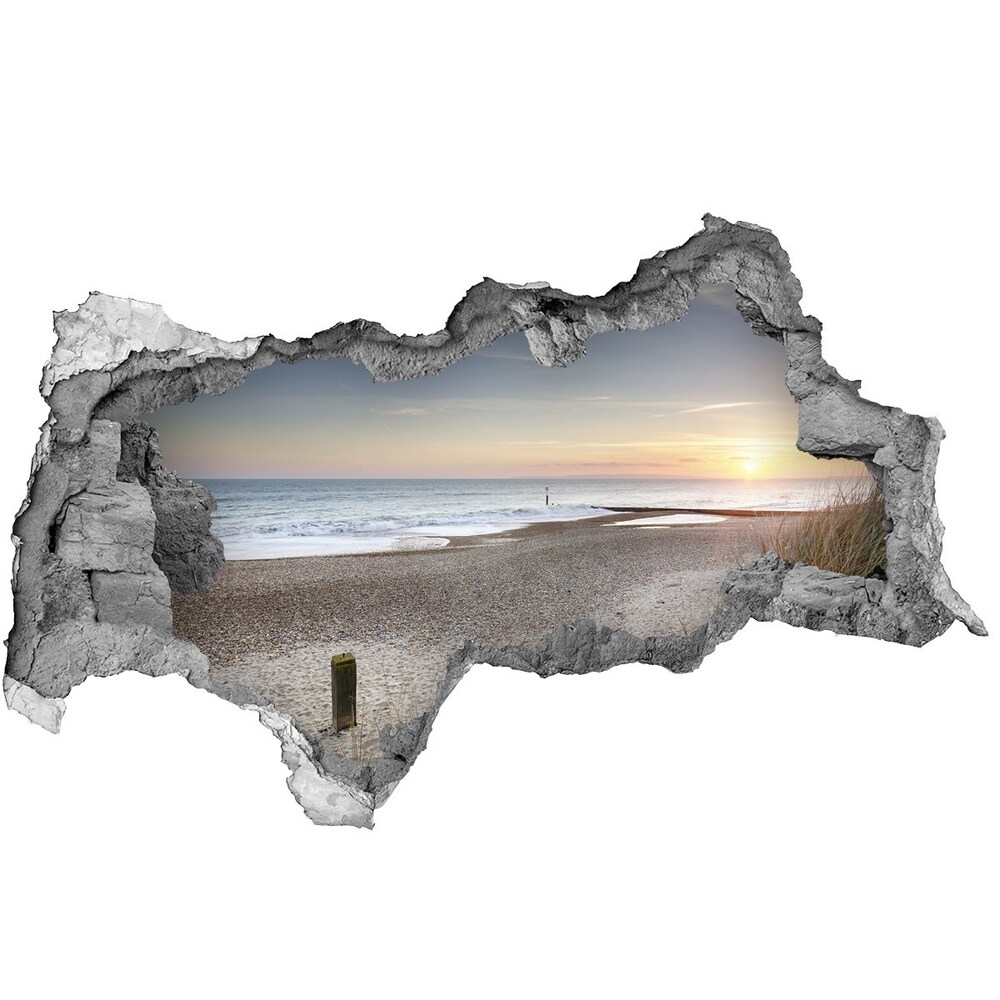 naklejka fototapeta 3D Zachód słońca i wydmy