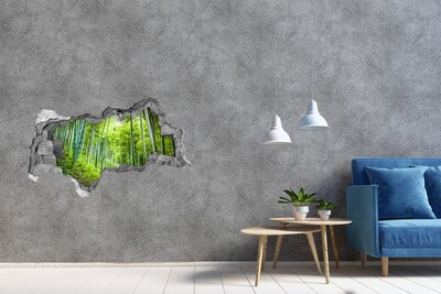 naklejka fototapeta 3D widok Bambusowy las