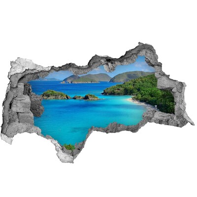 naklejka fototapeta 3D widok Wyspy dziewicze
