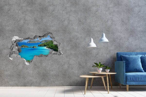 naklejka fototapeta 3D widok Wyspy dziewicze
