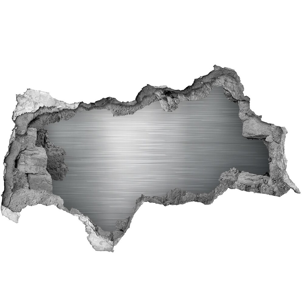 Dziura 3d fototapeta naklejka Metalowe tło
