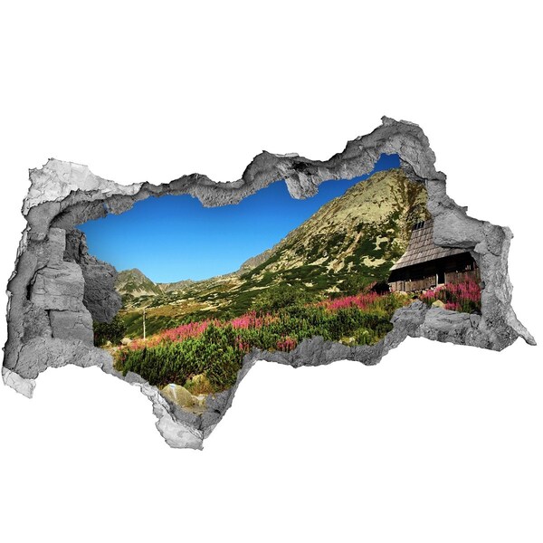 naklejka fototapeta 3D Bacówka w dolinie