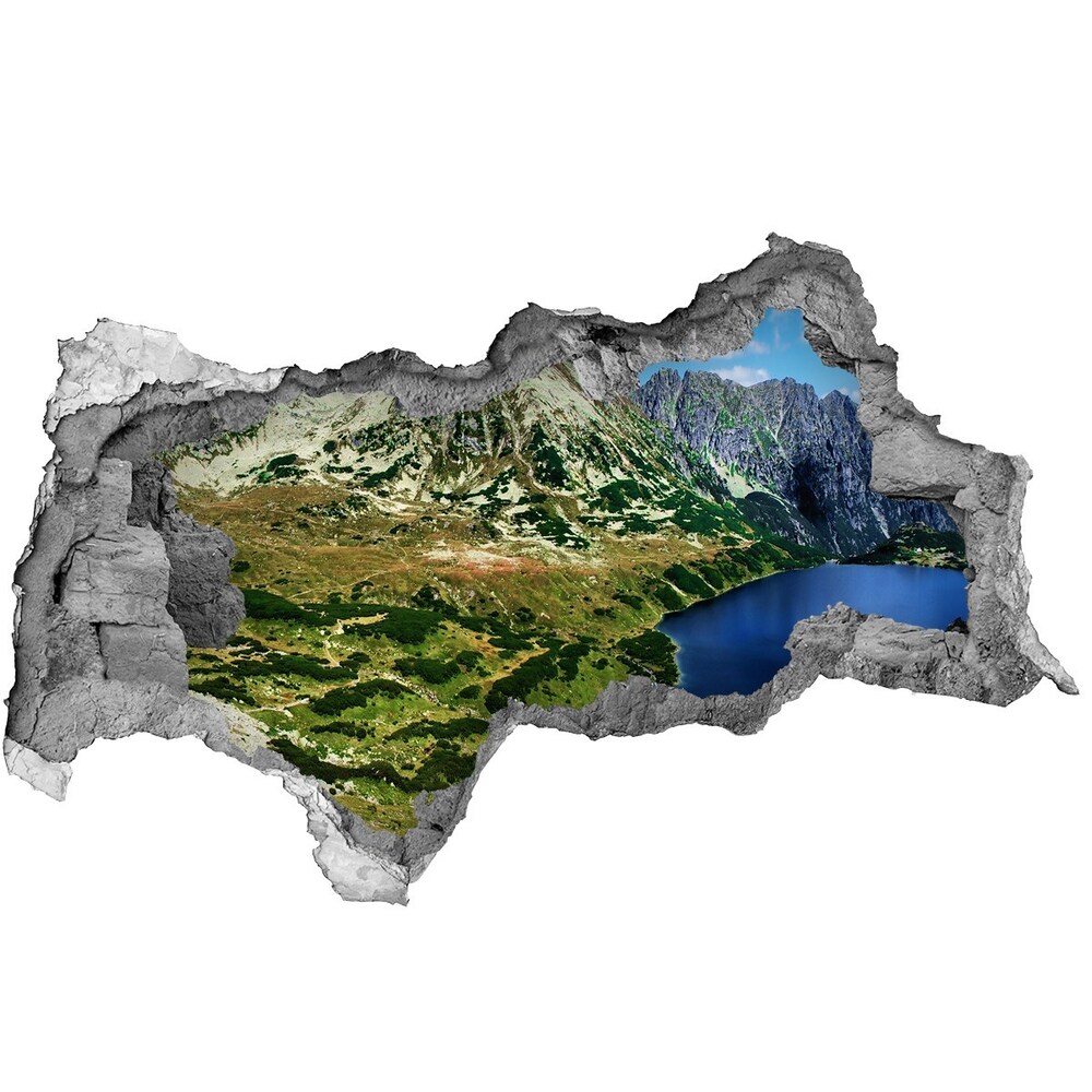 naklejka fototapeta 3D widok Dolina w górach
