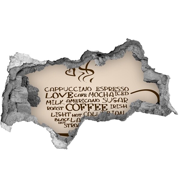 Fototapeta dziura na ścianę Kawowa oaza