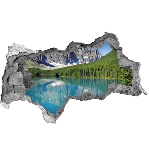 naklejka fototapeta 3D widok Jezioro w górach