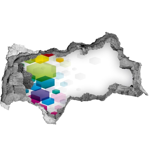 Dziura 3d fototapeta naklejka Nowoczesna abstrakcja w betonie