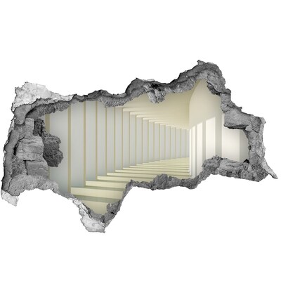 Fototapeta dziura na ścianę 3d naklejka Iluzja nieskończonej przestrzeni