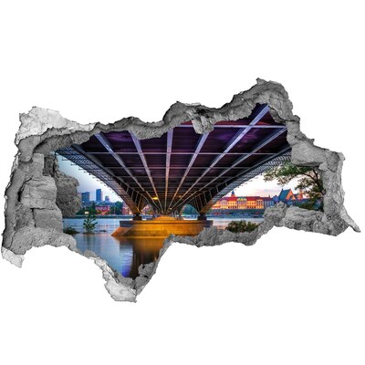 naklejka fototapeta 3D widok Most w Warszawie