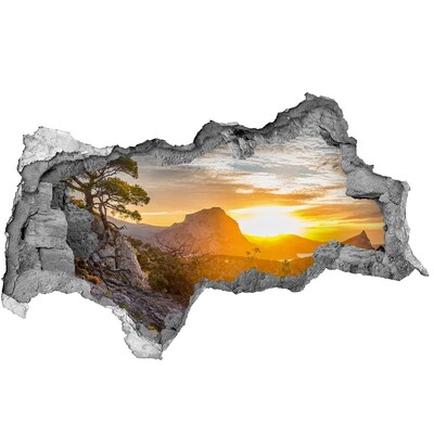 naklejka fototapeta 3D widok Zachód słońca
