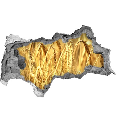 Samoprzylepna dziura na ścianę naklejka Złote zboża w promieniach słońca
