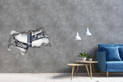 Fototapeta dziura na ścianę 3d Ulica w mieście