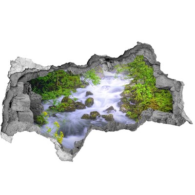 naklejka fototapeta 3D widok Górska rzeka