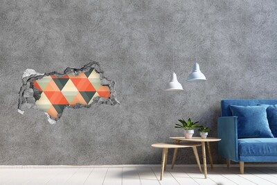 Fotoobraz dziura na ścianę Geometryczne Wzory w Dziurze