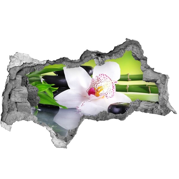 Samoprzylepna dziura na ścianę naklejka Kwiatowa oaza spokoju