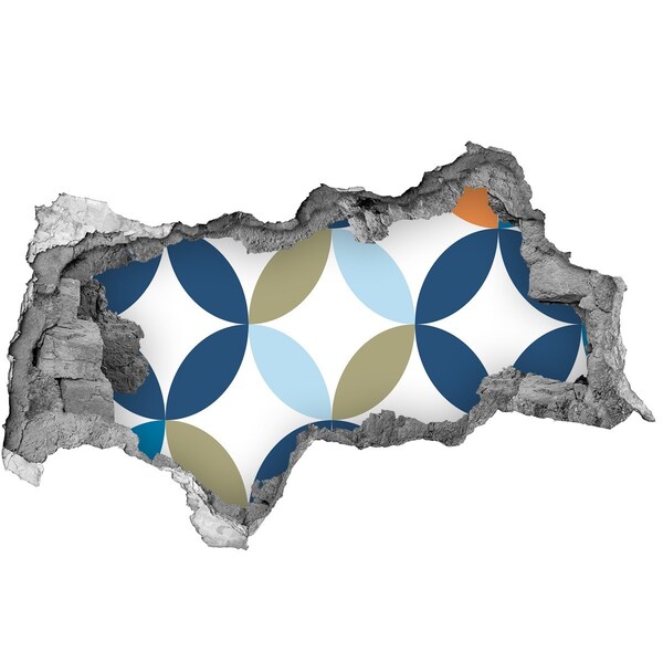 Fotoobraz dziura na ścianę Nowoczesny wzór na tle ściany