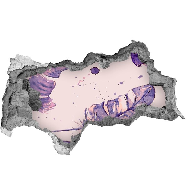 Fotoobraz dziura na ścianę naklejka Tropikalny raj za ścianą