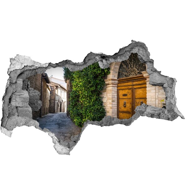 Fototapeta dziura na ścianę 3d Urokliwy zaułek w miasteczku