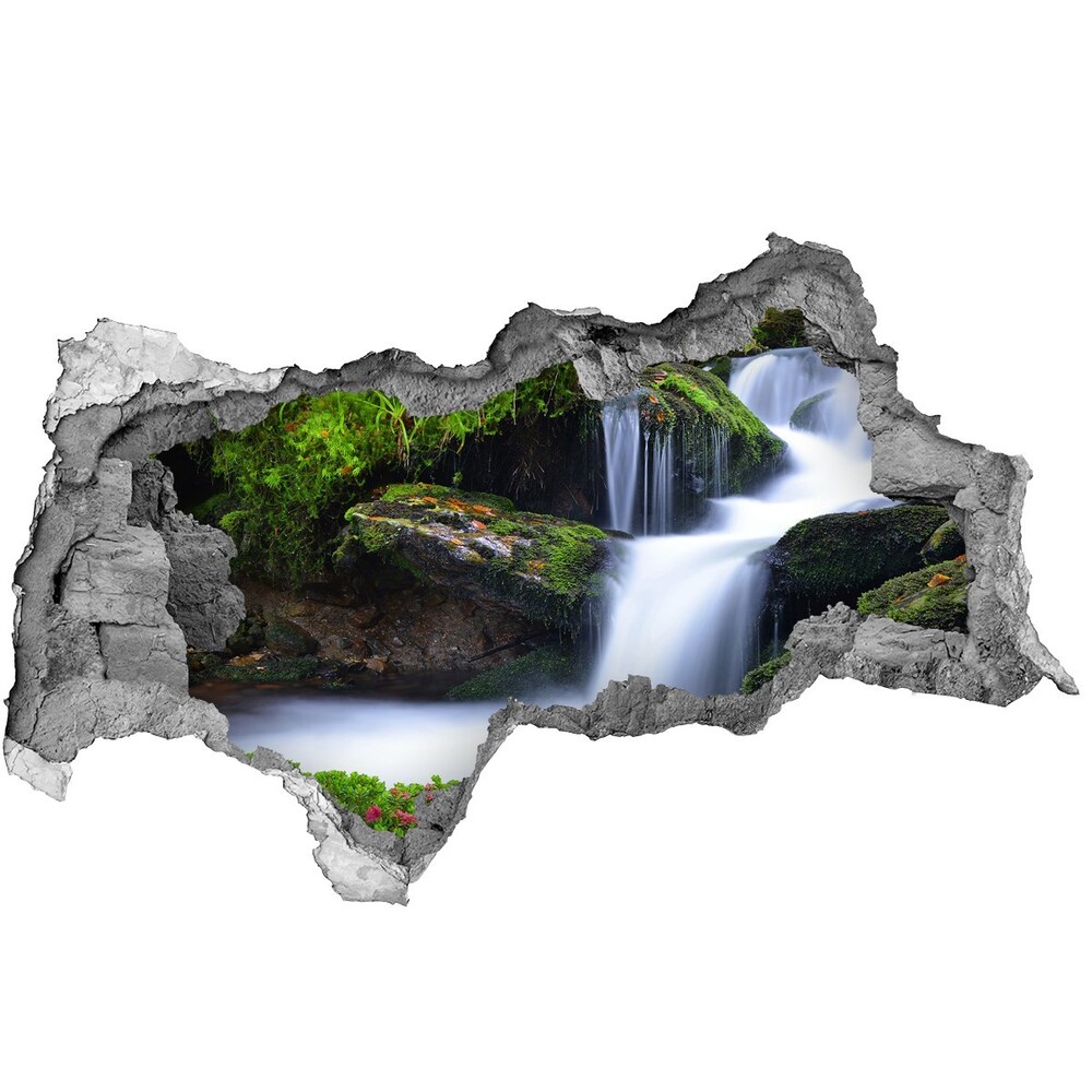 naklejka fototapeta 3D widok Wodospad w lesie